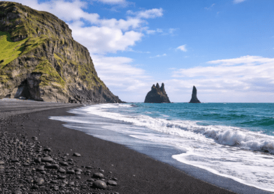 Vik - plage de sables fins noirs